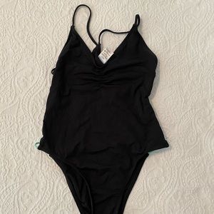 Black L Space One Piece Swimsuit